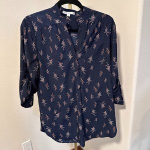 Navy Blue Blouse